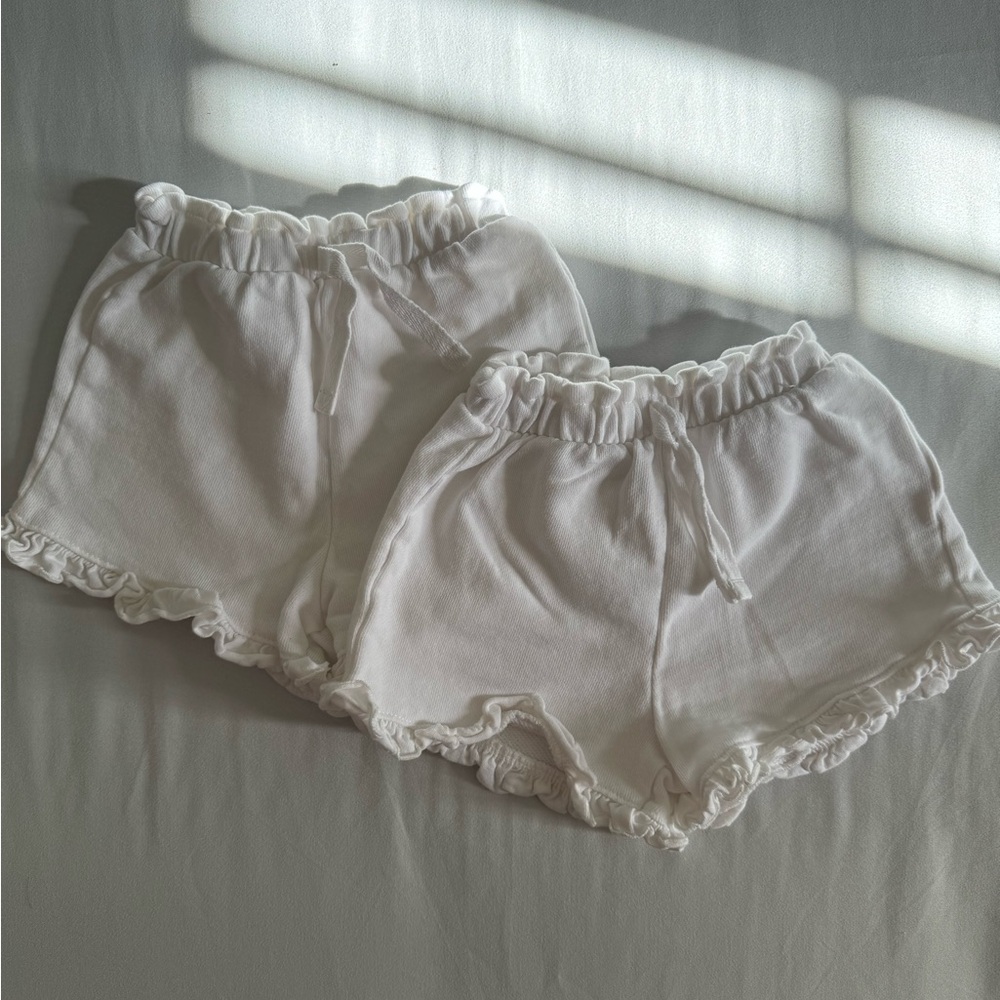 Zara white shorts